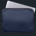 Denim Solid Plain Color Laptop Fodral<br><div class="desc">Denim
#131e3a

Design Note: For custom requests,  message me at daed.halabi@gmail.com. 😊</div>
