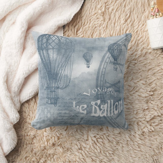 Denim Steampunk Kudde (Filt)