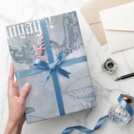 Denim Steampunk Presentpapper