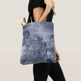 Denim Steampunk Tygkasse