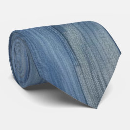 Denim Struktur Neck Tie Slips