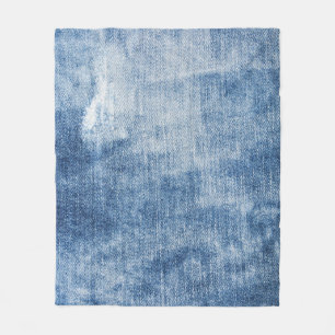 Denim Struktur: Tåligt Hål. Fleecefilt