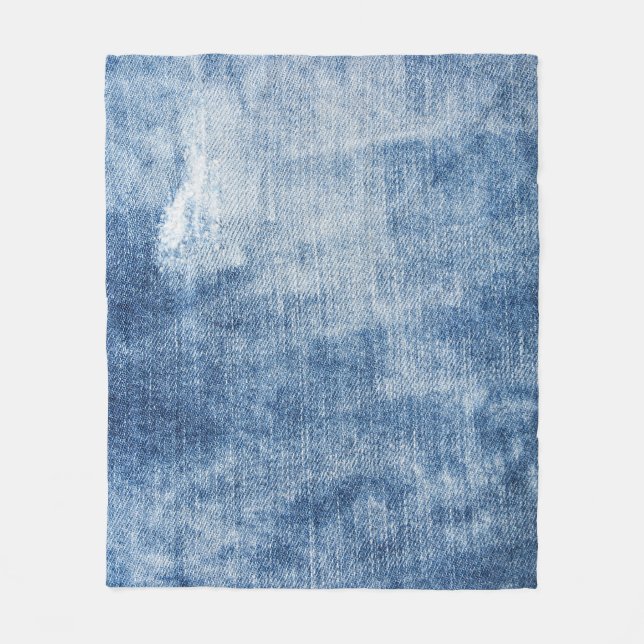 Denim Struktur: Tåligt Hål. Fleecefilt (Framsidan)