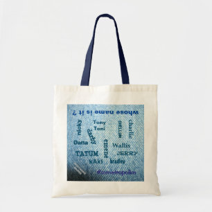 Denim Tote Shopping bag/Mmetropolutformning Tygkasse