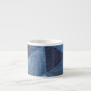Denim Urban: Distress Stripe Patchwork. Espressomugg