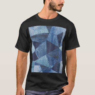 Denim Urban: Distress Stripe Patchwork. T Shirt