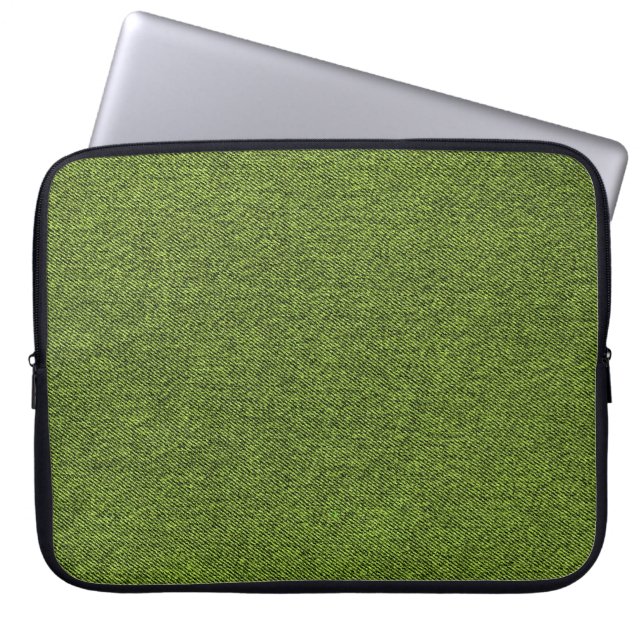 Denim-utseende Laptop Sleeve (Framsidan)