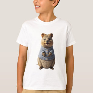 Denim Väst Kapybara Barn T Shirt