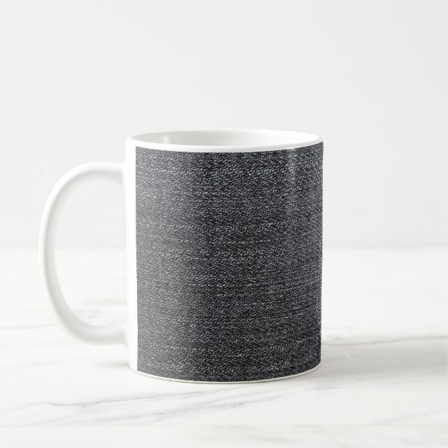 Denim-väv av blåblå trouser från struktur kaffemugg (Vänster)