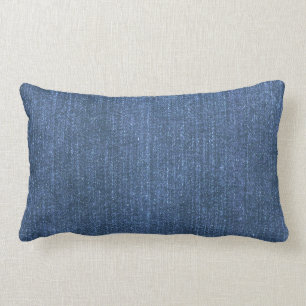 Denimblåttdekorativ kudde