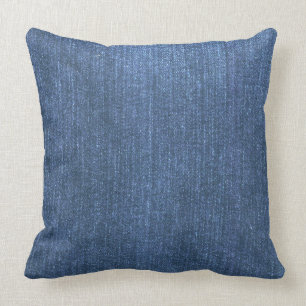 Denimblåttdekorativ kudde