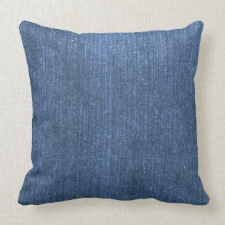 Denimblåttdekorativ kudde