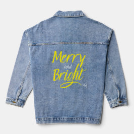 Denimjacka : Merry and Bright (gul)