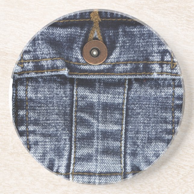 Denimjeans stoppa i fickan underlägg sandsten (Framsidan)