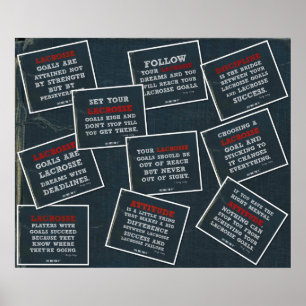 DenimLacrosseaffischen citerar Collage Poster
