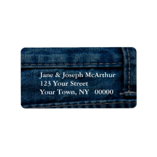 DenimLook Adressetikett