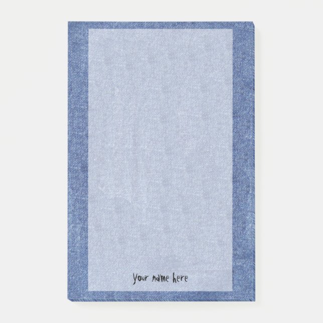 DenimLook och ditt namn Post-it Block (Framsida)