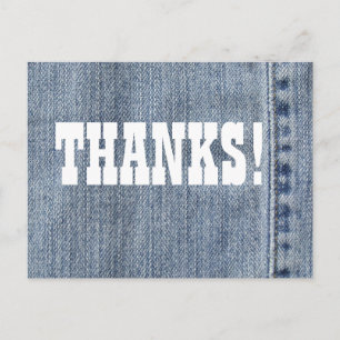 Denimtack Vykort