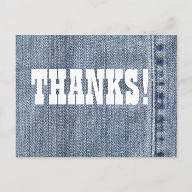 Denimtack Vykort (Framsida)