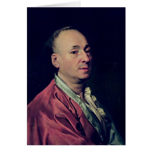 Denis Diderot 1828-29 Hälsningskort (Framsidan)