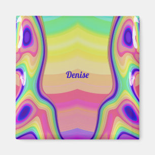 DENISE ~ Abstrakt Mönster ~ Multifärgat ~ Magnet