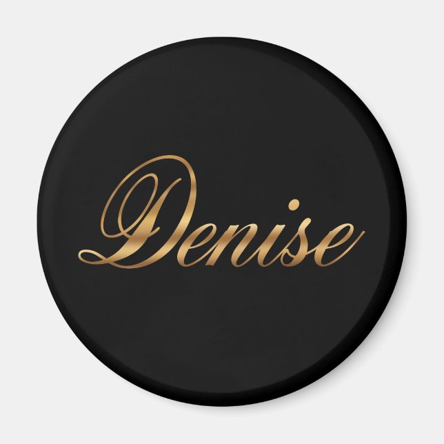 Denise gold Design Lettering Magnet (Framsidan)