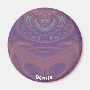DENISE ~ Lavender Grått och Rosa Fractal Design Magnet