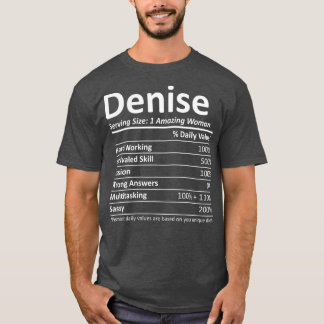 DENISE Nutrition Personlig Namn Funny Gift T Shirt