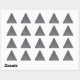 Denium Fabric BackgroundTriangle-fästmärke Triangelformat Klistermärke (Sheet)