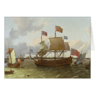 DenLedar- "Britanniaen" i Rotterdam, 1698 Hälsningskort