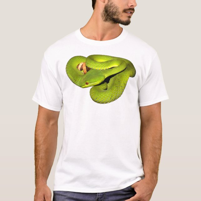 Denlipped grophuggormen tee (Framsida)