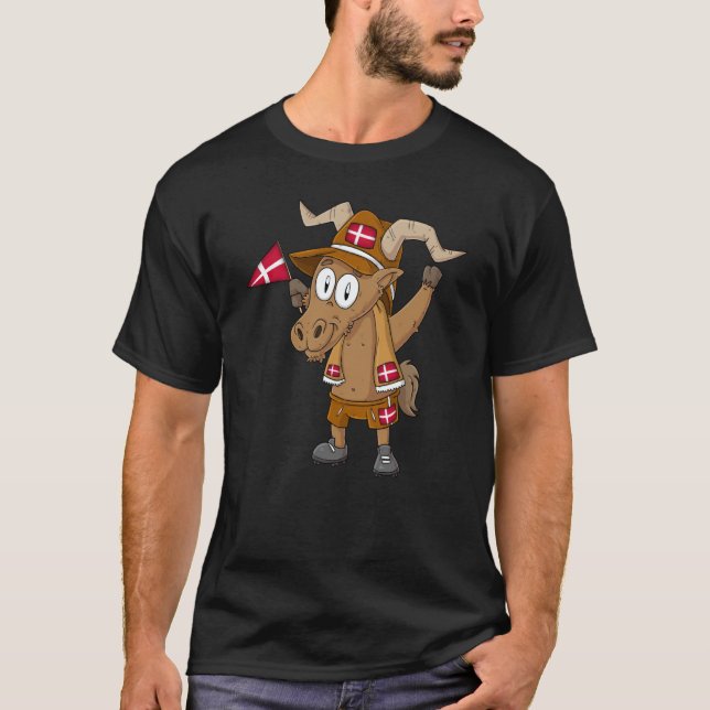 Denmark Capricorn Fan T Shirt (Framsida)