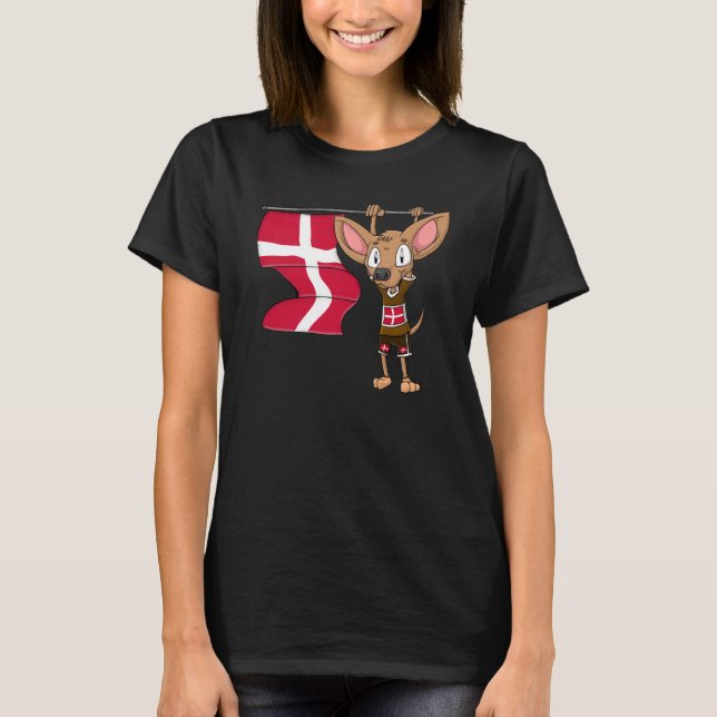 Denmark Chihuahua T Shirt (Framsida)
