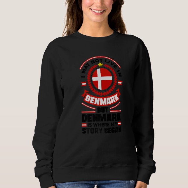 Denmark Danish Denmark Flag Quote T Shirt (Framsida)