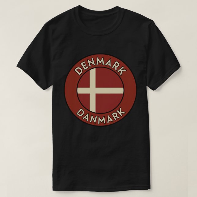 Denmark Danmark  T Shirt (Design framsida)