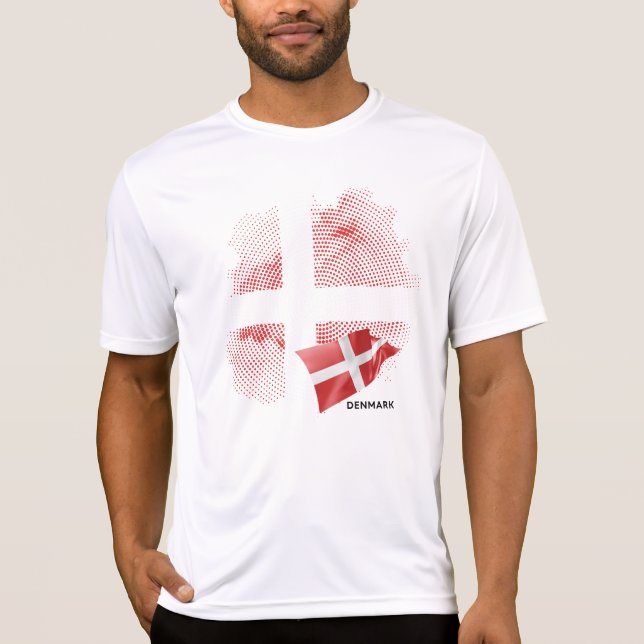Denmark flag t shirt (Framsida)