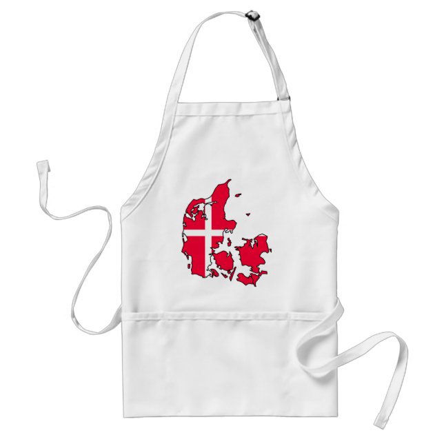 denmark flaggakarta förkläde (Framsidan)