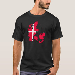denmark flaggakarta tee shirt