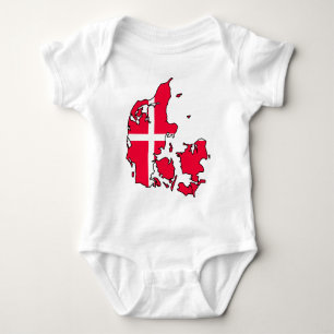 denmark flaggakarta tee shirt