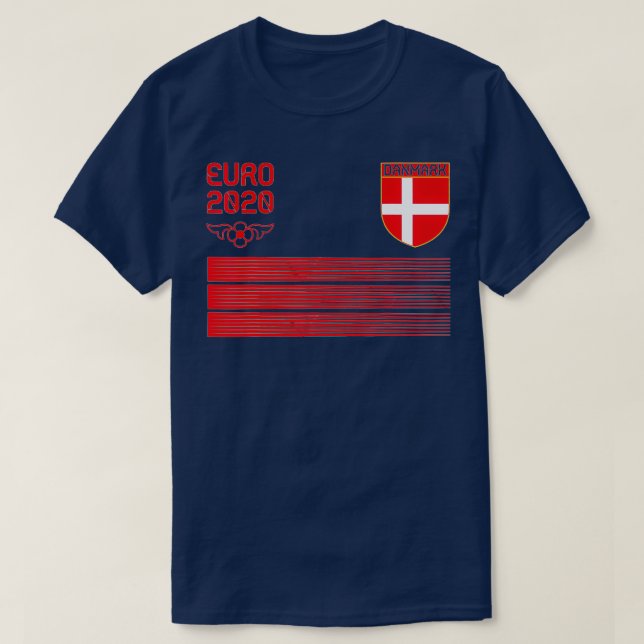 Denmark Football Jersey 2020 Danmark Soccer T Shirt (Design framsida)