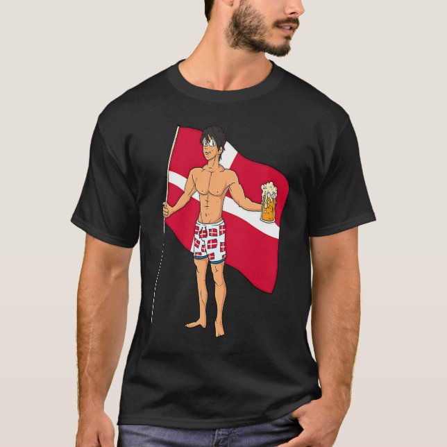 Denmark Hot Boy T Shirt (Framsida)