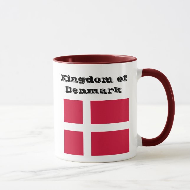 Denmark* kunglig mugg/Kongeriget Danmark mugg (Höger)