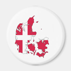 denmark land flagga karta-form dansk magnet