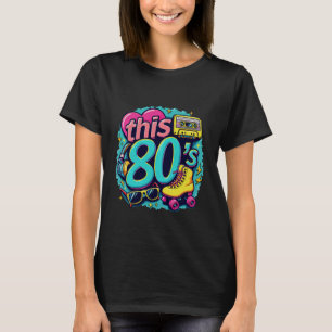 Denna 80u2019s Bro Retro Kassett Rullskridskor Par T Shirt