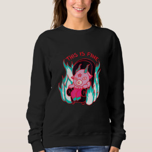 Denna Är Bra Djävulsoffa Avslappnad T Shirt