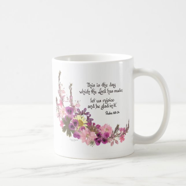 Denna är dagen, Psalm118:24 Kaffemugg (Höger)