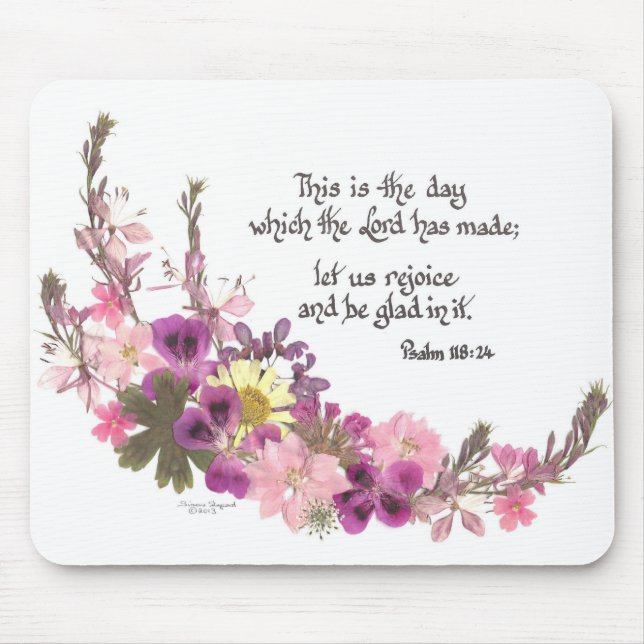 Denna är dagen, Psalm118:24 Musmatta (Framsidan)