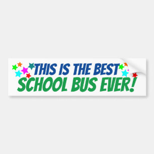 Denna är den bäst skolbussen någonsin! Bussen Bildekal