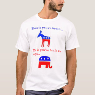 Denna är dig är hjärnan på droger tee shirt