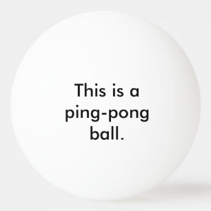 Denna är en ping-Pongboll - påstå den tydliga Pingisboll